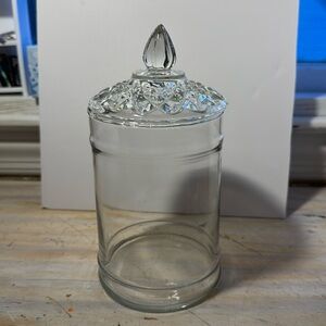 Glass Canister Container Multi purpose Vanity Bathroom Bedroom Kitchen